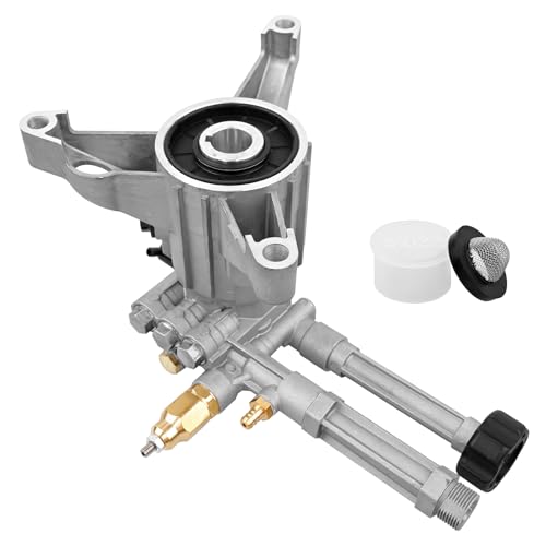 RMW22G24-EZ Vertical 7/8 Shaft Power 2400 PSI 2.2 GPM AR High Pressure Washer Pump with Easy Start Valve Thermal Relief Valve Triplex Plunger Pump Aluminum