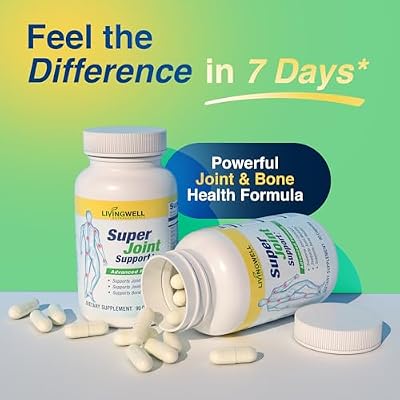 HEAL-N-SOOTHE & Super Joint Support Supplements Bundle- Proteolytic Enzymes (Bromelain & Papain), Glucosamine, MSM, Turmeric for Strong Joints, Flexibility & Body Wellness 180 Capsules (2 Pack)