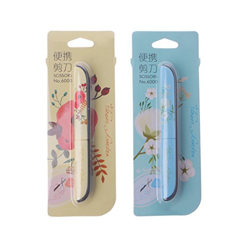 Creative Flowers Pattern Portable Scissors Stationery Scissors Novelty Scissors
