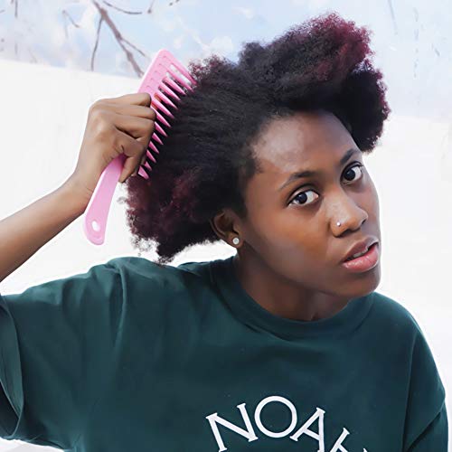 Nuangela NUANGELAPLASTIC Wide Tooth Comb, Large Handle Detangler Smooth Hair Combs For Long Oily Curly Thick Hair thumb #4