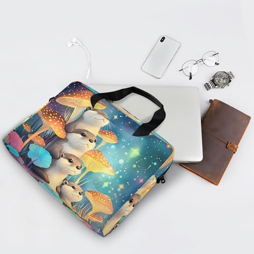 Bolsa para portátil ALAZA Otter Rushroom Starry 13-15.6'' miniatura 7