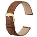 ANBEER 12mm Flat Thin Elegant Genuine Leather Watch Strap,Quick Release Replacement Watch…