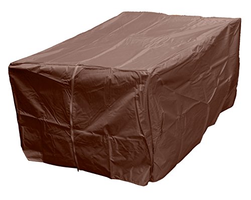 Hiland HVD-1010-CVR-M Fire Pit Cover, Heavy Duty, Water Resistant, Rectagular, Mocha