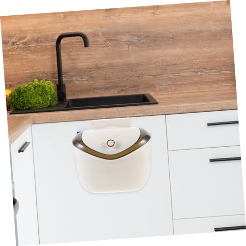 Caneca de Basura Colgante Pequeña para Cocina Blanca miniatura 4
