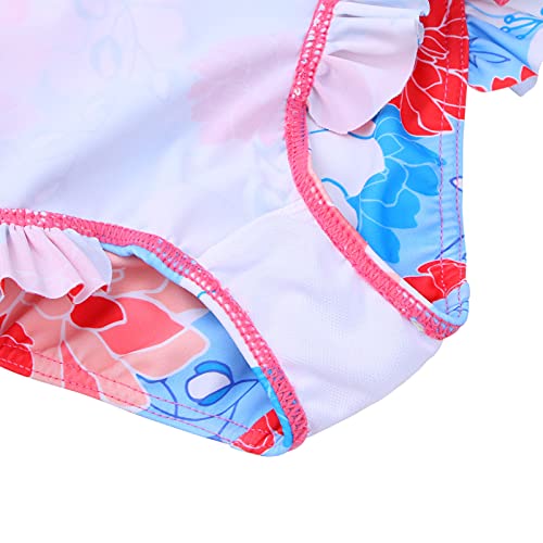 Image of XFGIRLS Baby /Toddler Girls Swimsuit Long Sleeve One-Piece Bathing Suit Rash Guard for Kids UPF 50+ Swimwear