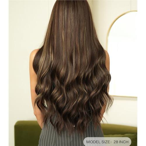 Perruque cheveux bouclés ondulés sur le dessus pour masquer la perte de densité