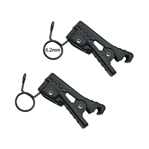 Canfon Abs Plastic Lavalier Microphone Tie Clip For All Kinds Of Omnidirectional Condenser Microphone For Sony Uwp, Saramonic, Sennheiser, Boya,Shure Lavalier Lapel Microphone, Pack Of 2 (6.2Mm) #TOP1