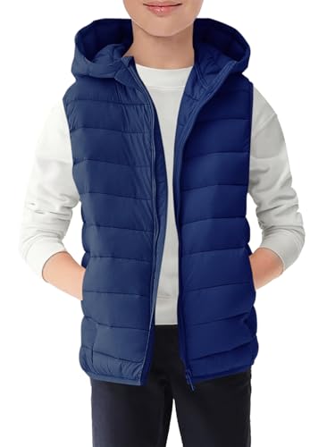 Image of Haloumoning Boys Puffer Vest Kids Sleeveless Zip Up Jackets