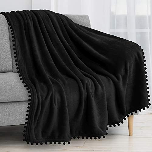 PAVILIA Pom Pom Blanket Throw