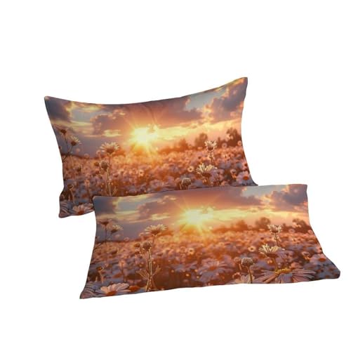 Housse de couette fleurs microfibre respirante contre les nuits fraîches - 7