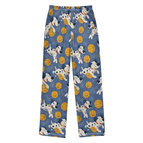 Pajama Pants Funny Dog Basketball Long Sleep Pants Lounge Bottoms2