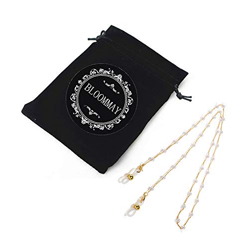 Bloommay Pearl Eyeglass Chains For Women 18K Gold Plated Sunglasses Eyewear Elegant Strap Holder Women's Eyeglass Chains #TOP6