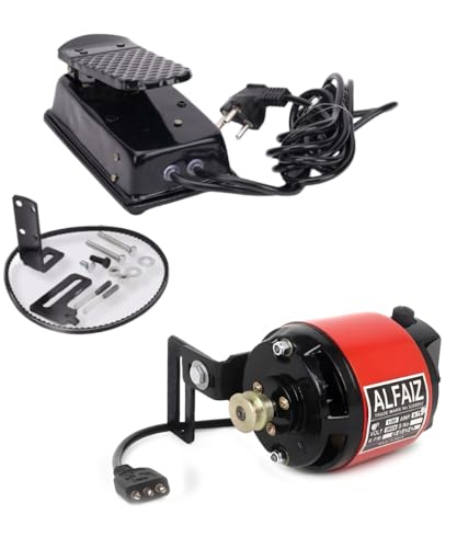 Image of Industrial Sewing Machine Motor 1 /12 HP with Controller Cast Iron Body 6500 RPM Speed Control