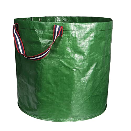 Sacs de Jardinage 120 Litres Sac de Jardin Sac à Déchets de Jardin Sac Poubelle Imperméable Sac de Feuilles Réutilisables Poubelles à Compost Bin Portable Bacs à déchets Sac de Pelouse