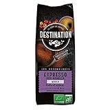 CAFÉ MOLIDO BIO: Montañas y clima tropical. Son las dos singularidades que aúnan la mayoría de las regiones de América Latina y África para el cultivo óptimo del café. Redondo y generoso, este café revelará en cada taza lo mejor de los cafés de altura.