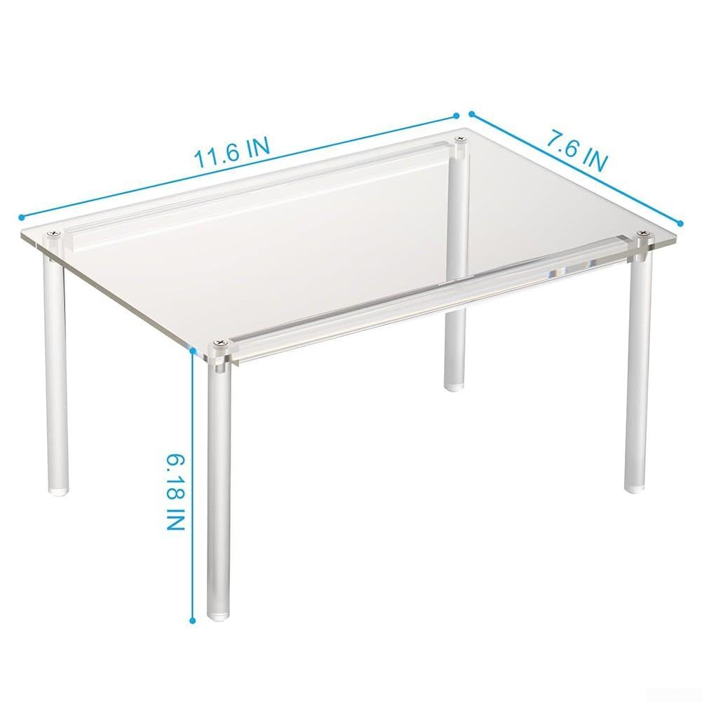 Klarer Küchenschrank Organizer 2 Etagen Stapelbar(Pack of 4)