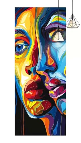 Diamond painting face à face full square strass carrés complets 60x150cm - 2
