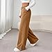 Corduroy Pants for Women Casual Business Pants Fashion Button Straight Leg Trousers Side Slits Legs Gym Sports Pant