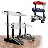 liwupro Soporte de exhibición de modelo de coche de 3 niveles, vitrina de coche de carreras en ángulo para modelos fundidos a escala 1/24, organizador de mesa para 3 modelos, regalo ideal para
