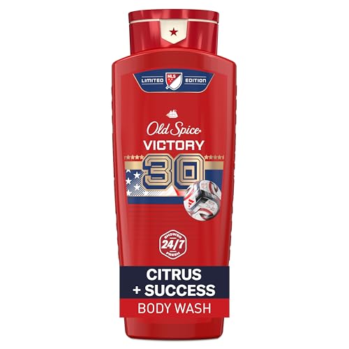 Image of Old Spice Body Wash for Men, MLS Victory, Long Lasting Scent, Freshness that Lasts All Day, Cleanse & Refresh Skin, Limited Edition, Citrus + Success Scent, 21 oz