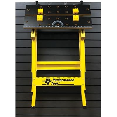 Performance Tool W54025 Portable Multipurpose Workbench and Vise (200 lbs Capacity) , Yellow