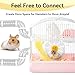 MUYG 8 PCS Hamster Tube Set, Hamster Toy Set DIY Clear Pet Cage Tunnel Small Animal External Accessories Adventure Tube Syrian Rat Mouse (White)