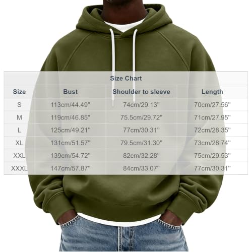 Mens Raglan Pullover Hoodie Drawstring Rib Cuffs Casual Travel Sweatshirt - image 4