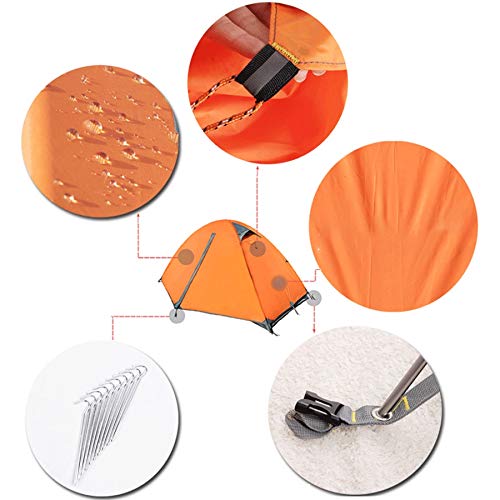Carpa ligera impermeable para 1 persona camping y mochila miniatura 2