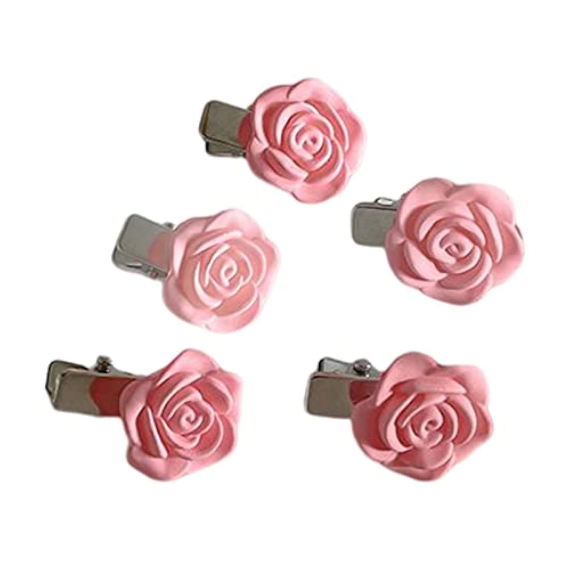 5Pcs Non-Slip Flower Hair Clips Set