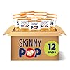 SkinnyPop Popcorn, White Cheddar, Whole Grain, Dairy-Free Snack, 1oz Bags (12ct)