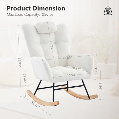 Sillón ergonómico cómodo beige madera miniatura 2