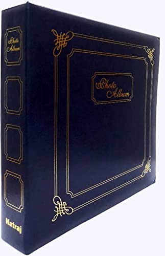 Image of Natraj Series Photo Album with Extra Clear PVC Film 200 Photos (Photo Size Supported: 4x6 Inches, Multicolour) (Design 11)