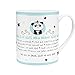 Produktbild Hope & Gloria Die Geschenkewelt 45756 XL Panda-Design, Porzellan, 60 cl, mit Geschenk-Banderole, Blau Tasse