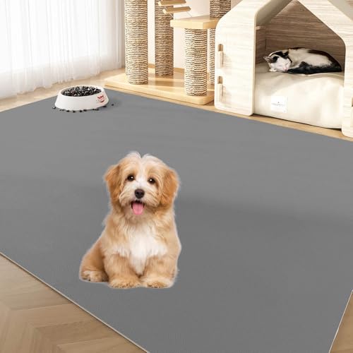 犬 猫用 ペットマット 防水 PVC素材 おしっこマット ペット用のフロアマット 100x200cm 140x200cm 厚み4mm 床保護マット 滑り止め フロアプロテクターパッド ペットカーペット クッションマット 拭ける ペットシーツ ペット用品 繰