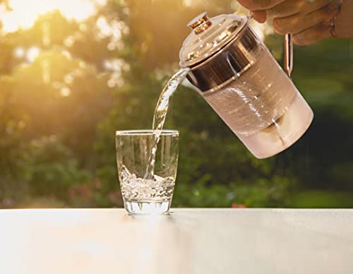 Pichet en cuivre BRACOP et gobelets gravés pour eau - 3