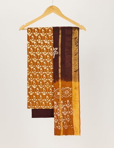 Image of Amazon Brand - Myx Women's Unstitched Batik Print Salwar Suit Dress Material With Dupatta