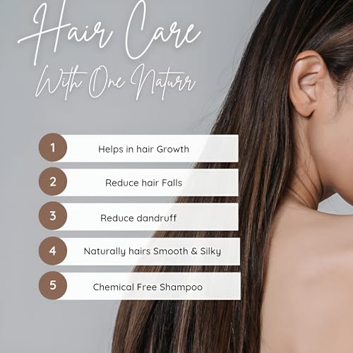 Image of Natural hair Shampoo for prevents hair fall & Anti-dandruff, And helps in hair growth Ayurvedic herbal shampoo powder nourieshes the hair & makes it Soft & Shiny (200g)