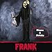 Haunted Hill Farm Life-Size Reaper Halloween Animatronic, Indoor or Outdoor Halloween Decoration with Flashing Colorful Eyes, Poseable and Battery Operated Halloween Props for Home or Haunted House