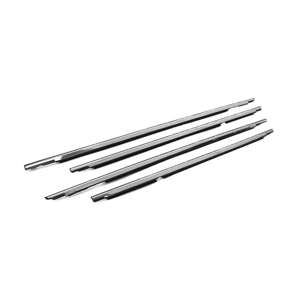 Sealing Strip 4Pcs Window Moulding Trim for Lexus for LX450 1990-1998 Weatherstrip Seal 75710-60021(Chrome)