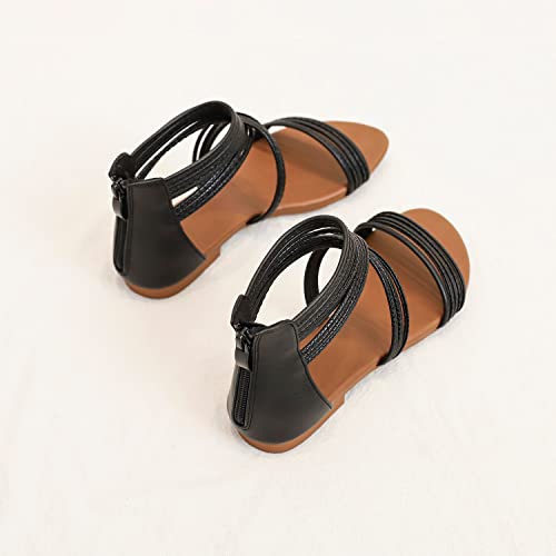 Sandals Women Dressy Summer Flat Strappy Cute Casual Beach shoes3