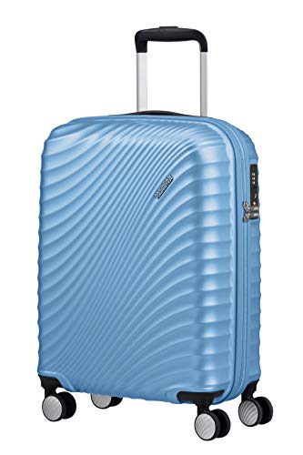 American Tourister Jetglam Maleta de Mano (55 cm, 35,5 L), Azul (Metallic Powder Blue)