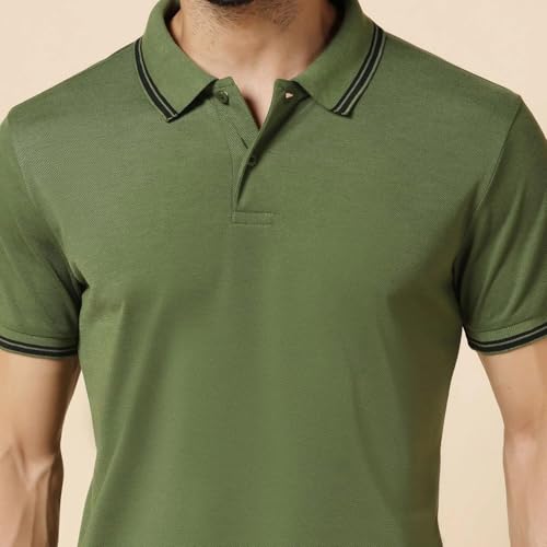 Image of INKKR Men's Soild Half Sleeve Polo T-Shirt Combo