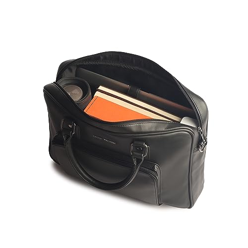 Image of Gauge Machine Professional Vegan Leather Messenger Briefcase Bag for Office |Fits upto 14 /15 / 16 inch Laptop |Separate Padded Laptop Compartment |Water Resistant |Men & Women |16L