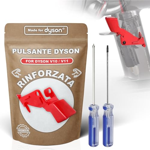 Grilletto con interruttore a pulsante per carichi pesanti con cacciavite per aspirapolvere Dyson V11 V10 V15 sv12 sv14 (grilletto Dyson ultra rinforzato + cacciavite)