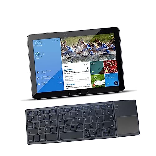 Teclado inalámbrico plegable con panel táctil NUOBESTY de 3 pliegues para tableta 6