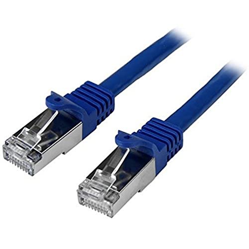 StarTech.com Cavo di rete Cat6 Ethernet Gigabit, Cavo Patch RJ45 SFTP da 50 cm, Blu