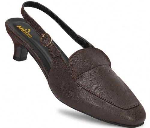 Image of AROOM Women's Fashion Mules Sandal Pointed Toe with Backstrap Comfortable Sole Women & Girls