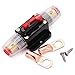 150A Audio Inline Circuit Breaker 12V, Auto Fuse Holder 150 Amp with Manual Reset for Car Audio RV Home Marine Boat Truck, with Tubular Ring Terminals (4 * 3/8 AWG)