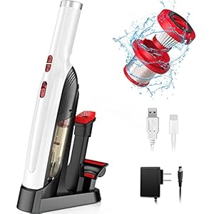 SIMOTAX Handstaubsauger, 13000Pa Handstaubsauger Akku, Leistungsstarker Bürstenloser Motor, Handsauger Beutellos mit…