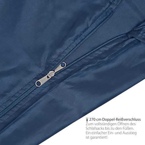 Outdoro Hüttenschlafsack - nur 230 g aus Mikrofaser - Ultra-Leichter Reise-Schlafsack - klein, dünn und kompakt - Inlett, Travel-Sheet